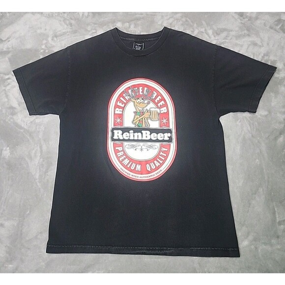 Accents By Isaco Reinbeer T-Shirt Black Adult Size Large - Picture 1 of 4